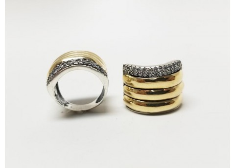 14k Gold & 925 Silver Ring for Women