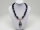 Exclusive Stainless Steel and Natural Stones Necklace for Women