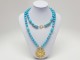 Exclusive Stainless Steel and Natural Stones Necklace for Women